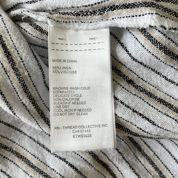 Ellen Tracy Linen Blend Top, XL - Picture 5 of 5